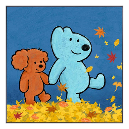 Whimsical Animal Friends Canvas Wall Art Homeandso