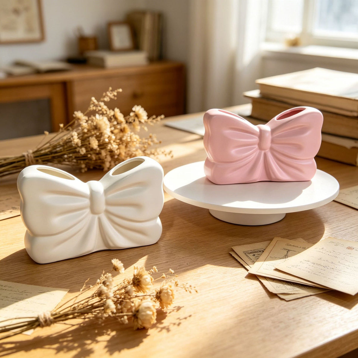 Decorative Bow-Shaped Phone Holder Homeandso
