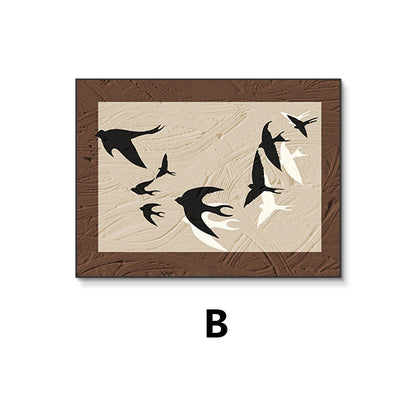 Decorative Bird Silhouette Framed Art Homeandso
