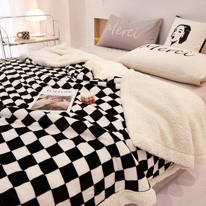 Decorative Reversible Flannel Throw Blanket Homeandso