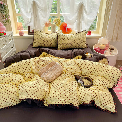 Playful Polka Dot Duvet Cover Set Homeandso