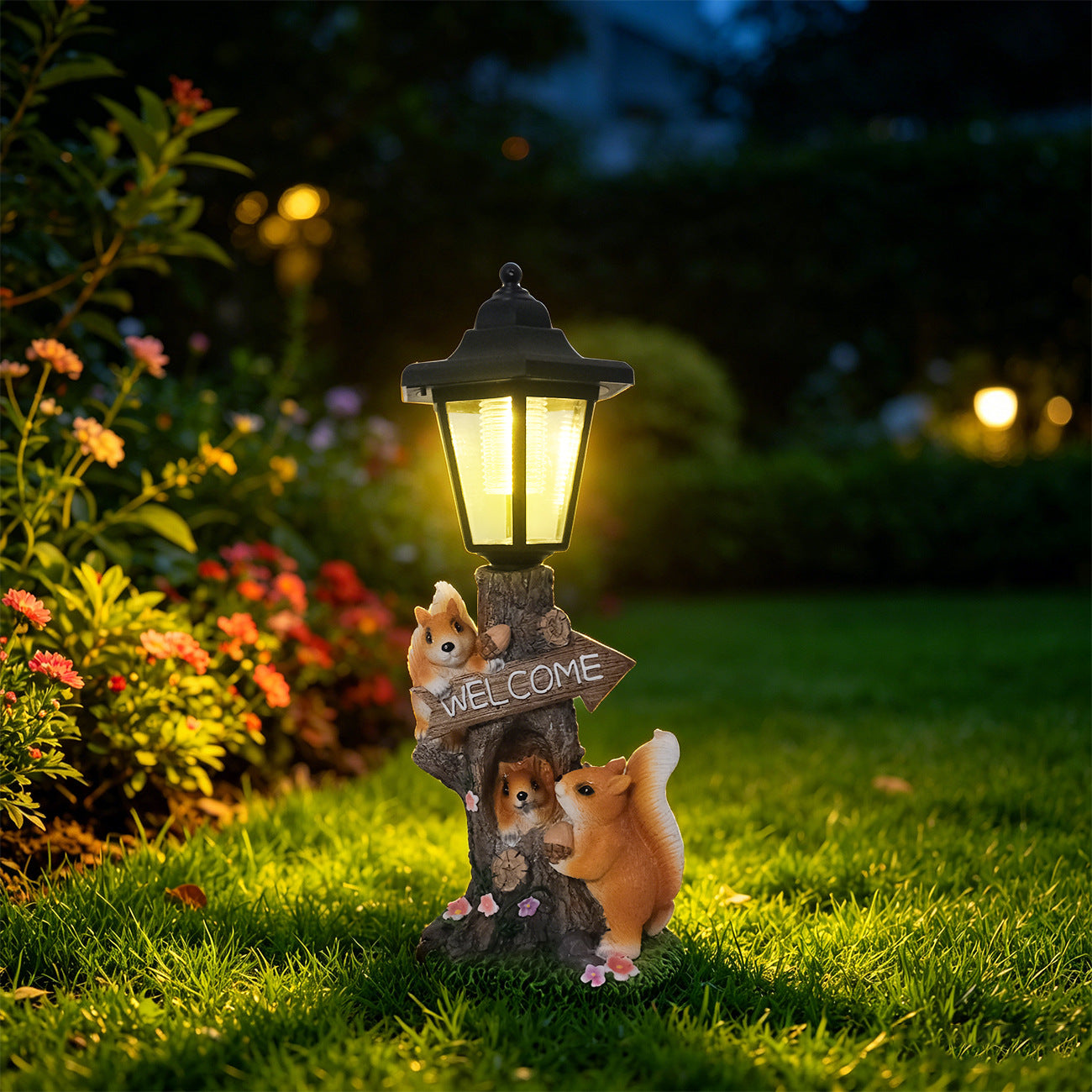 Decorative Squirrel Lantern Homeandso
