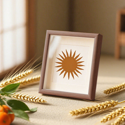 Modern Minimalist Sun Illustration Frame