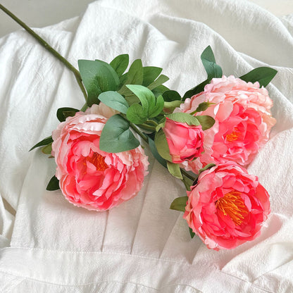 Lifelike Peony Floral Arrangement
