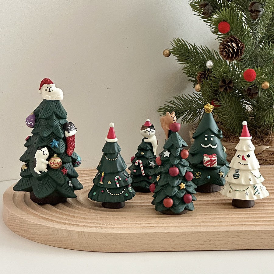 Decorative Miniature Christmas Tree Figurine