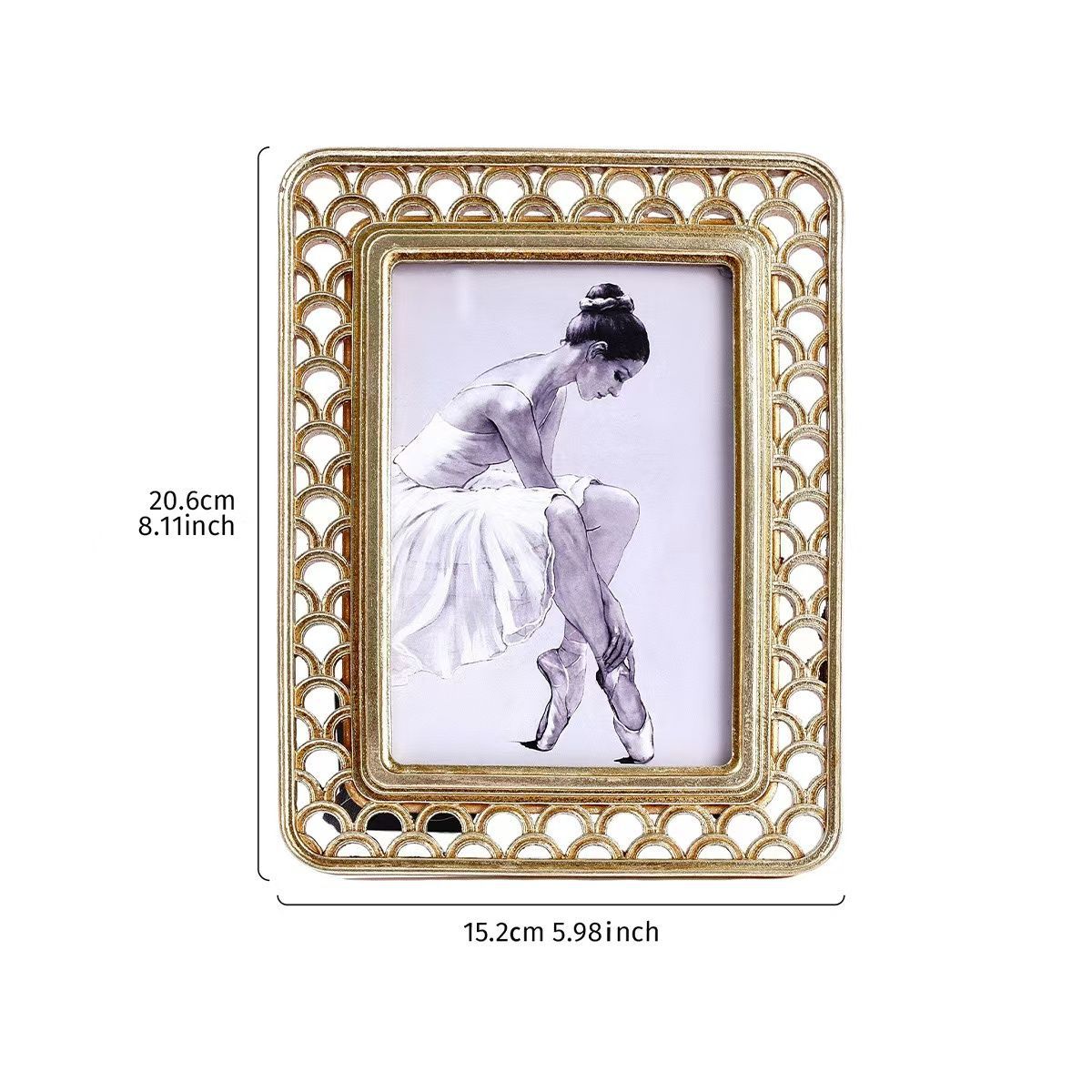 Ornate Floral Picture Frame Homeandso
