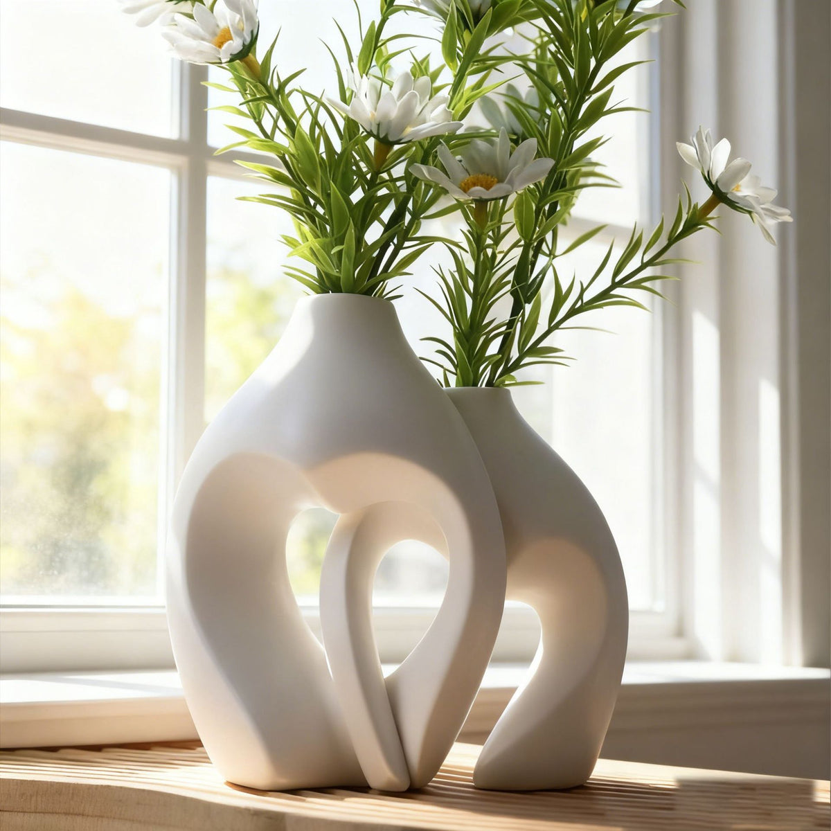 Heart-Shaped Ceramic Vase Homeandso