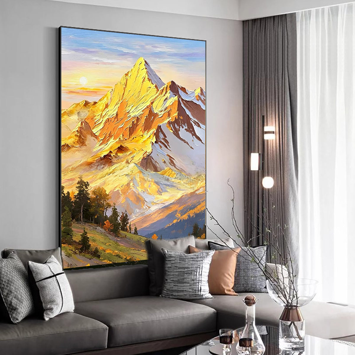 Mountain Landscape Oil Painting Homeandso