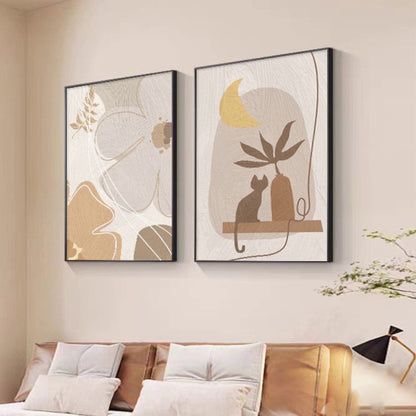 Floral Abstract Textured Wall Art Homeandso