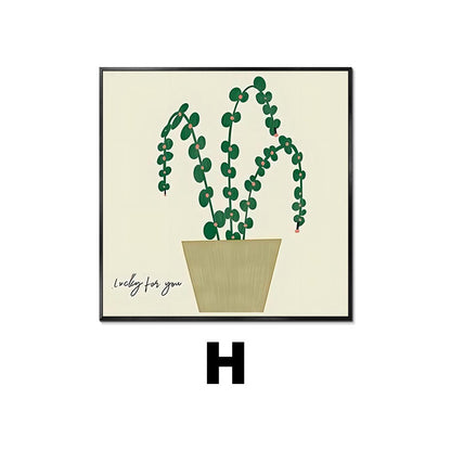 Abstract Plant-Themed Art Print Homeandso