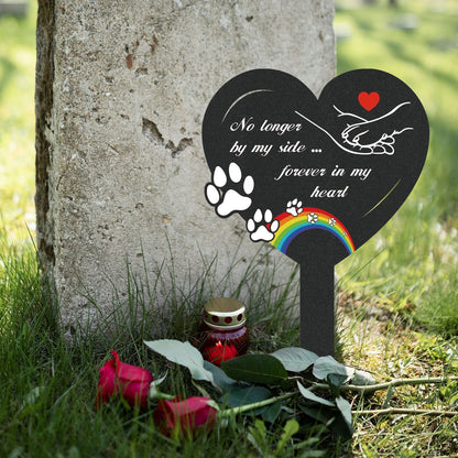 Heart-Shaped Memorial Garden Stake Homeandso