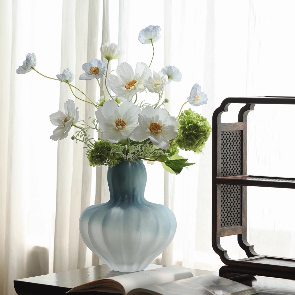 Dekorative Glas Kunst Vase