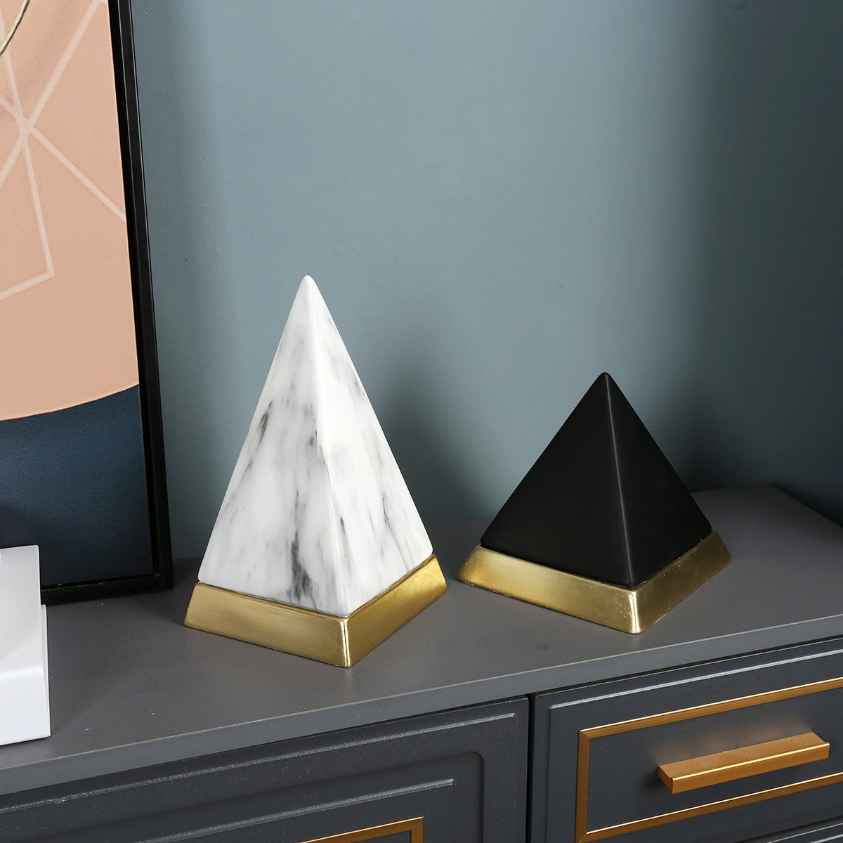 Decorative Pyramid Sculpture Homeandso