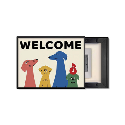 Whimsical Dog-Themed Framed Wall Art Homeandso
