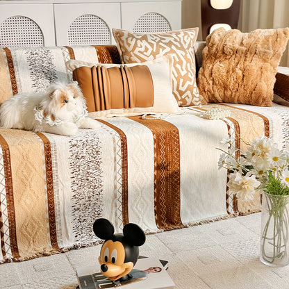 Cozy Textured Knit Throw Blanket