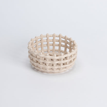 Elegant Decorative Woven Storage Bowl Homeandso