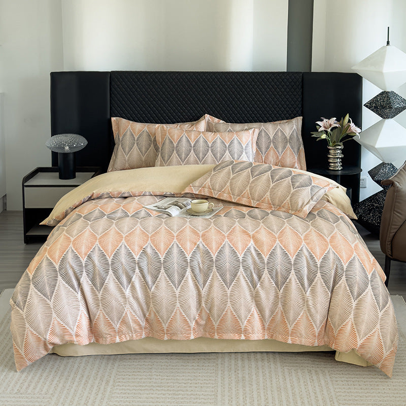 Nature-Inspired Botanical Print Duvet Cover Set