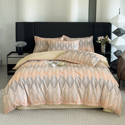 Nature-Inspired Botanical Print Duvet Cover Set