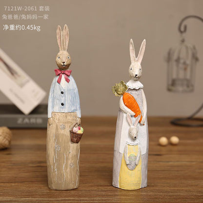 Decorative Bunny Figurines Homeandso