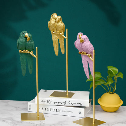 Decorative Parrot Sculpture Homeandso