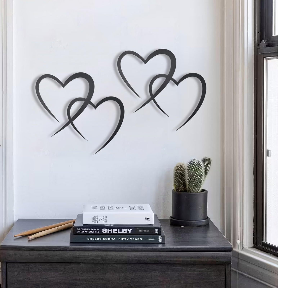 Decorative Heart-Shaped Wall Art Homeandso