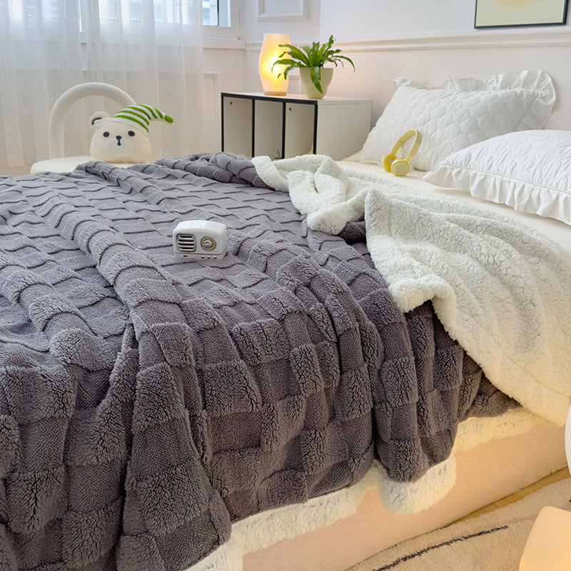Luxuriously Textured Fleece Bedspread