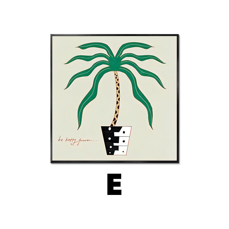 Abstract Plant-Themed Art Print Homeandso