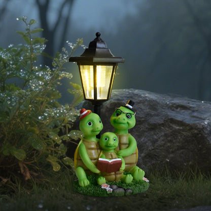 Decorative Turtle Family Lantern Homeandso