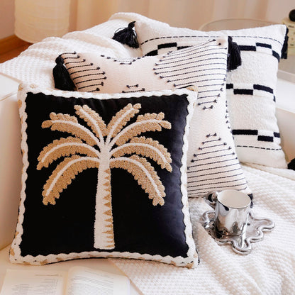 Decorative Palm Tree Pattern Throw Pillow