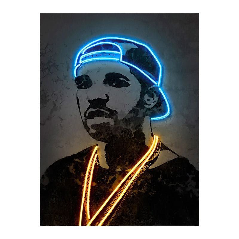 Neon Illumination Street Art Print Homeandso