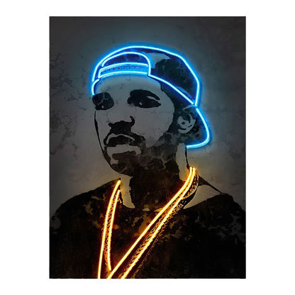 Neon Illumination Street Art Print Homeandso