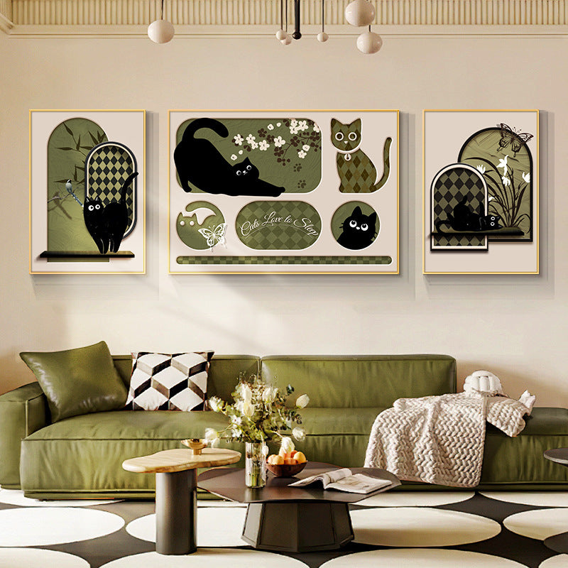 Artistic Cat-Themed Wall Décor Homeandso