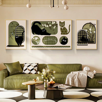 Artistic Cat-Themed Wall Décor Homeandso
