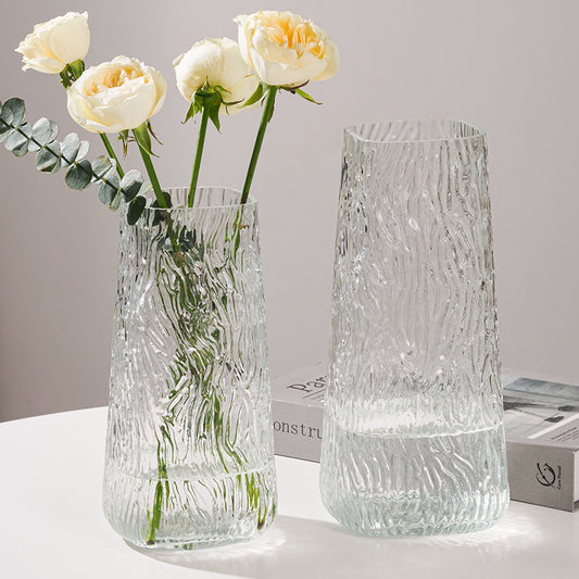 Textured Glass Vase