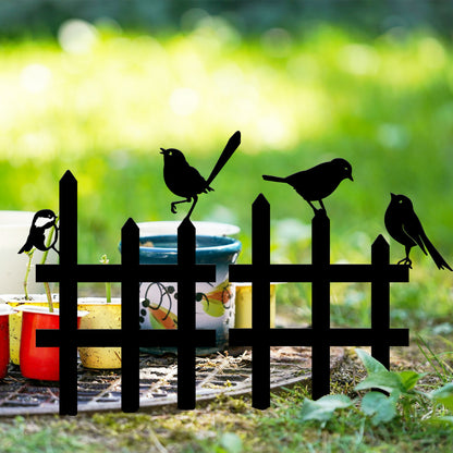 Decorative Bird Fence Wall Art Homeandso