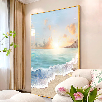 Coastal Sunset Beach Wall Art Homeandso