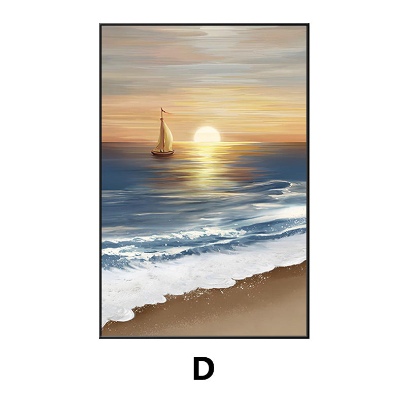 Coastal Beach Landscape Framed Wall Art Homeandso