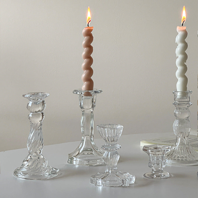 Luxurious Cut Glass Candle Holder