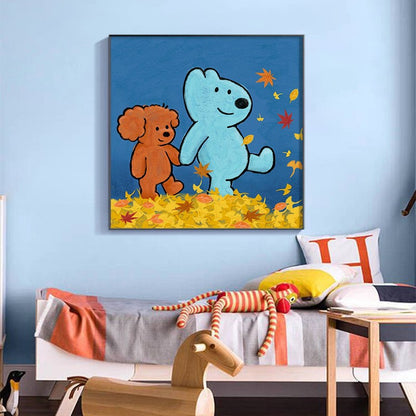 Whimsical Animal Friends Canvas Wall Art Homeandso