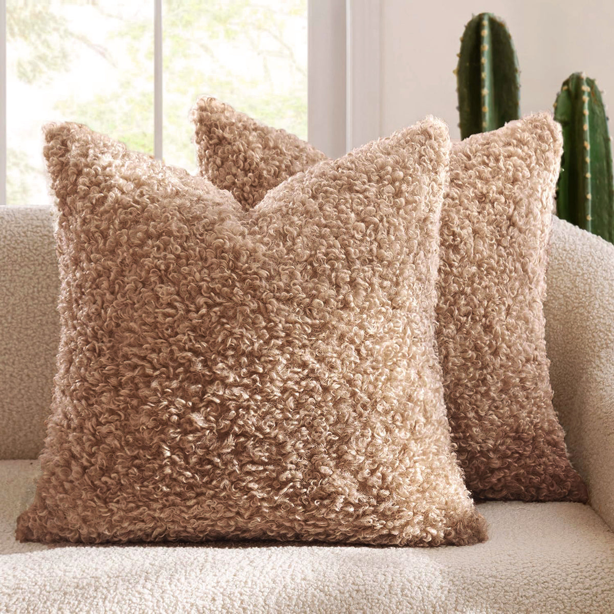 Plush Textured Decorative Cushion