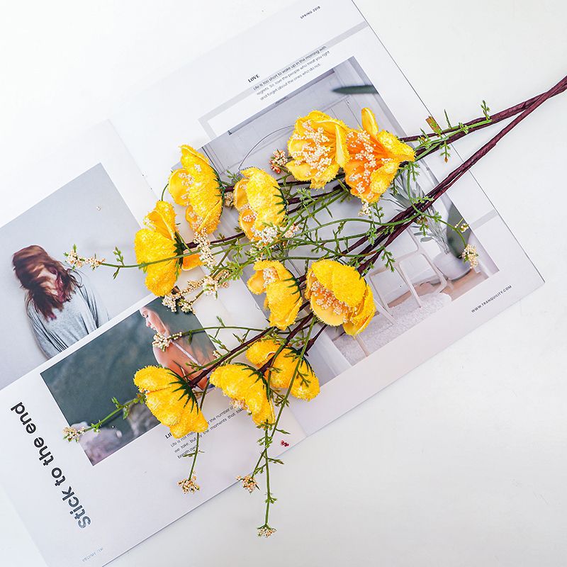 Elegant Decorative Faux Floral Stem