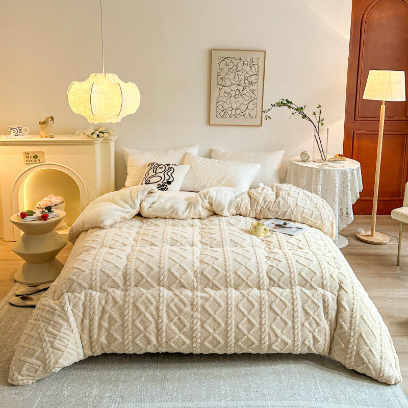 Plush Reversible Fuzzy Blanket