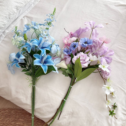 Lifelike Floral Bouquet Arrangement