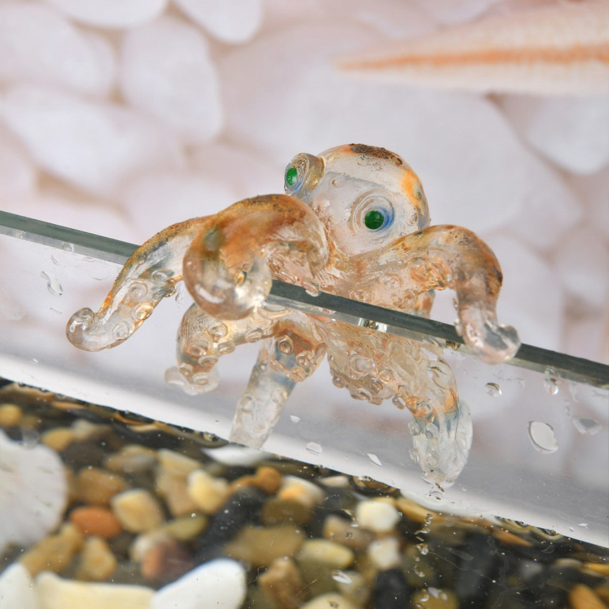 Decorative Glass Octopus Figurine Homeandso
