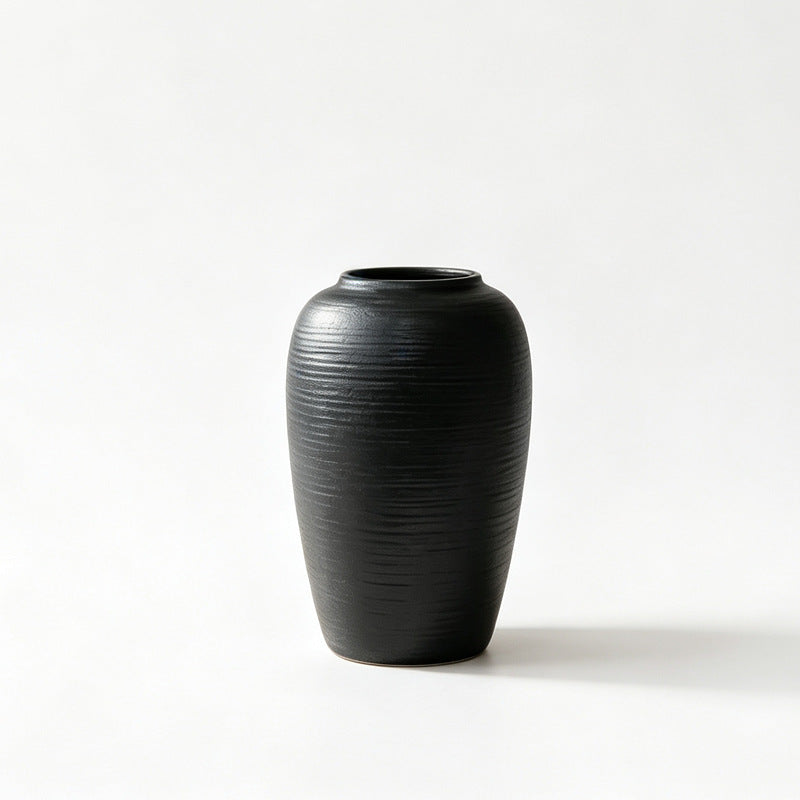 Textured Ceramic Decorative Floor Vase