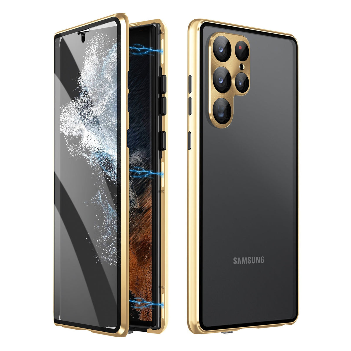 Magnetic Samsung Glass Case | Double-Sided Tempered Glass