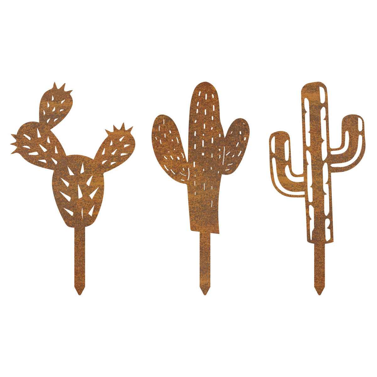Decorative Cactus Garden Stakes Homeandso