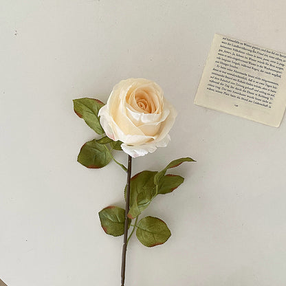 Realistic Artificial Lavender Rose Stem