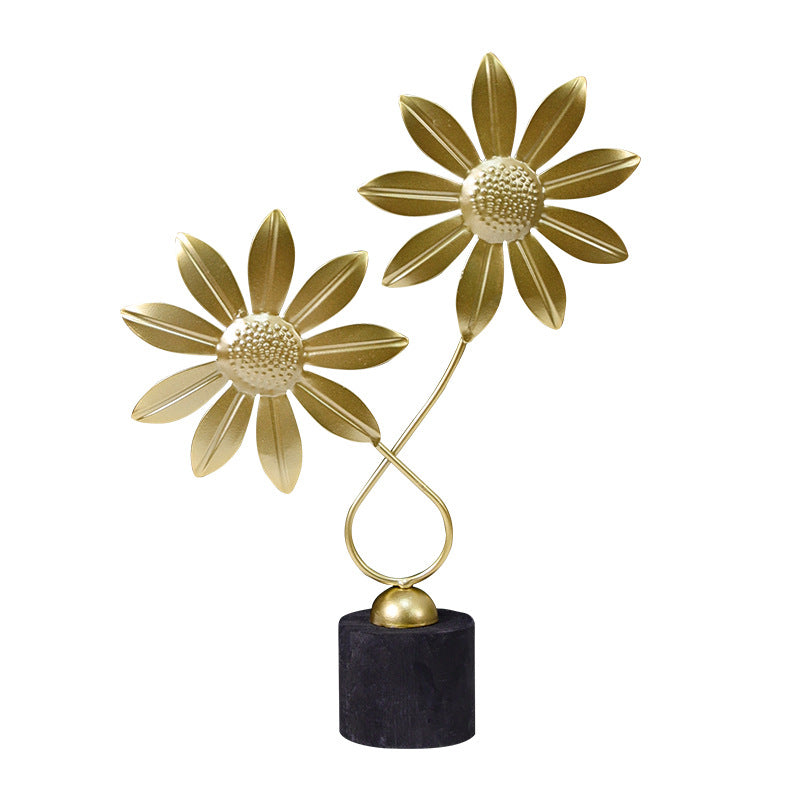 Decorative Metal Floral Sculpture Homeandso