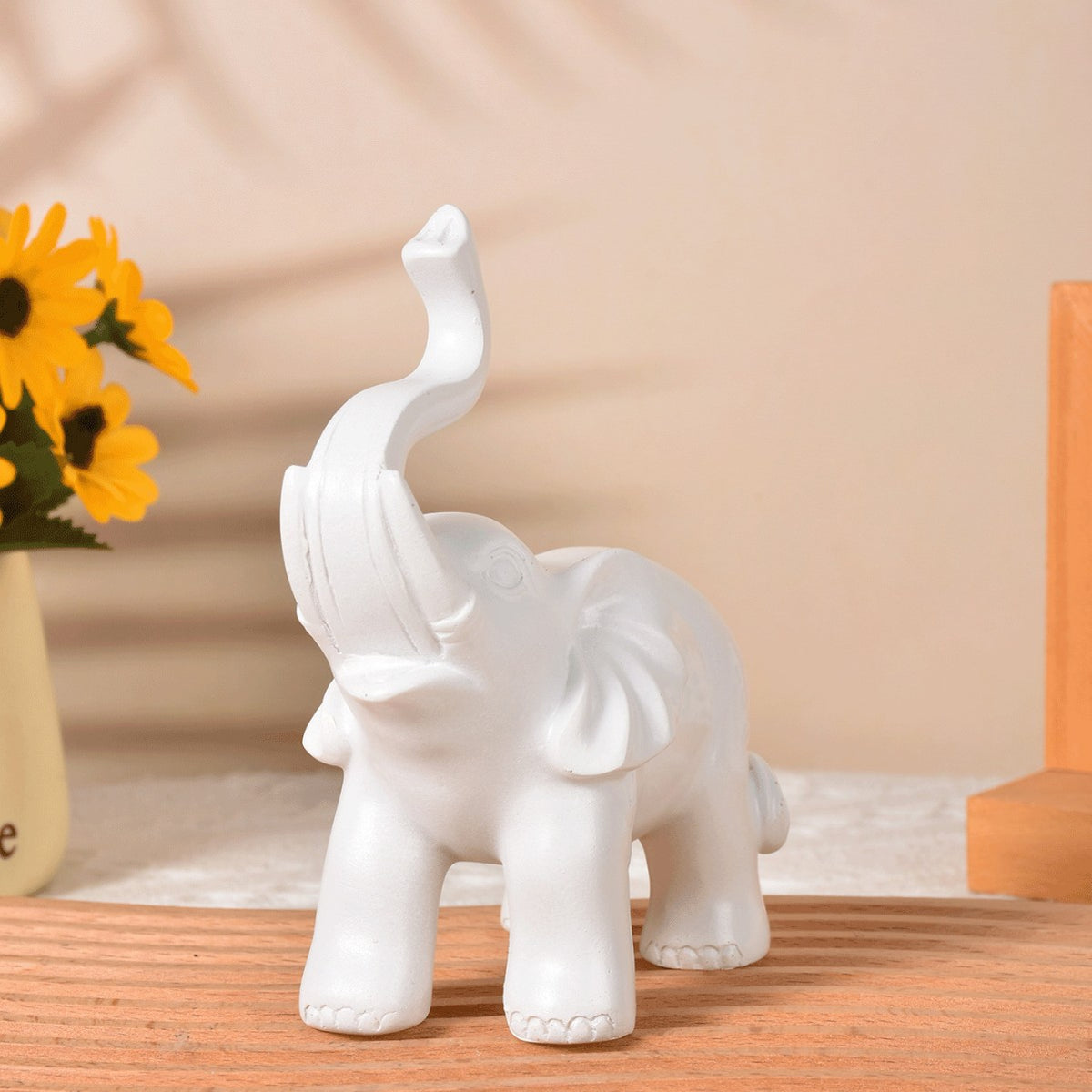 Decorative Black Elephant Figurine Homeandso